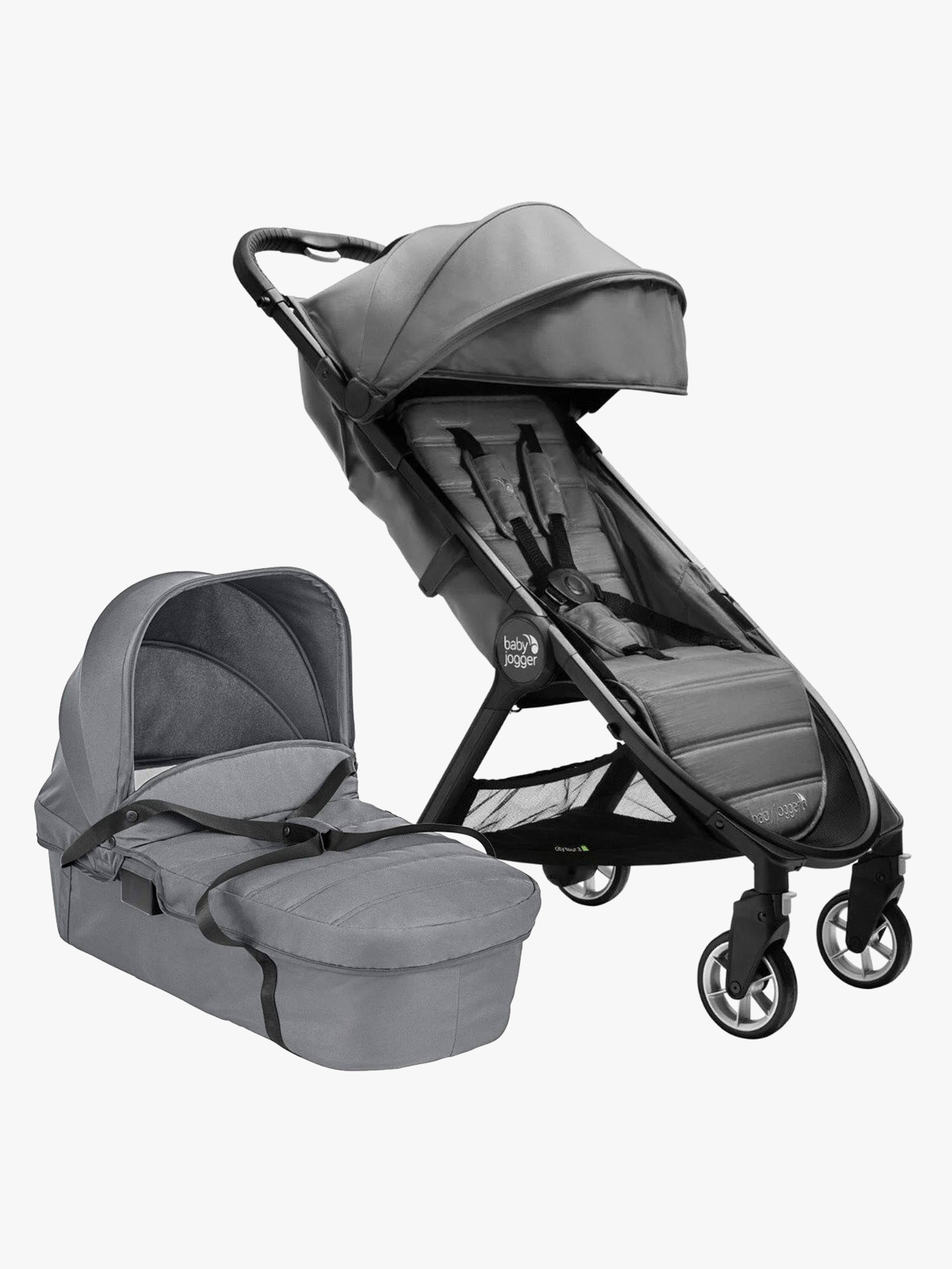 City Tour 2 Buggy inkl. Liegewanne, Shadow Grey / Slate