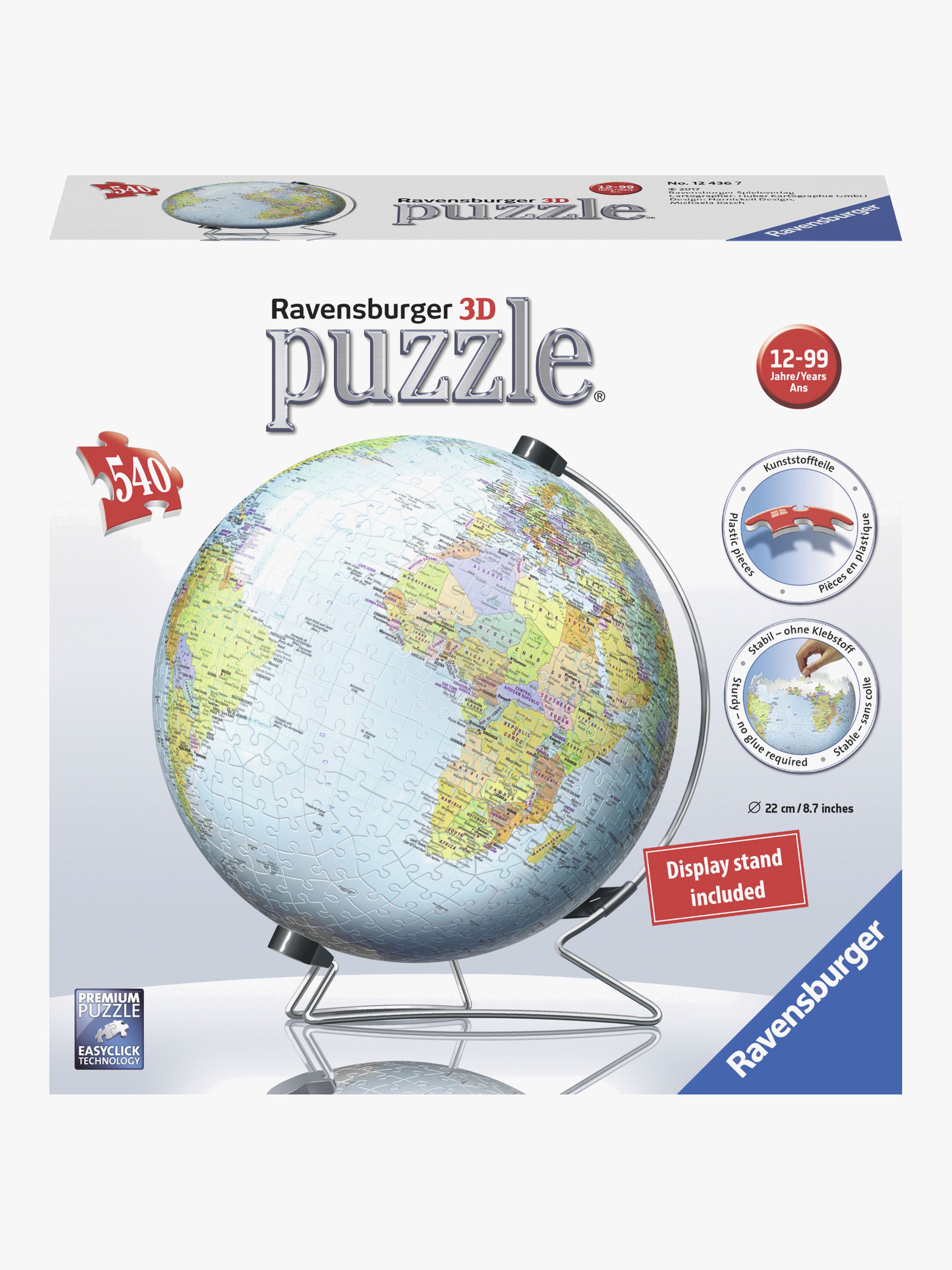 3D-Puzzle Globus 540 Teile