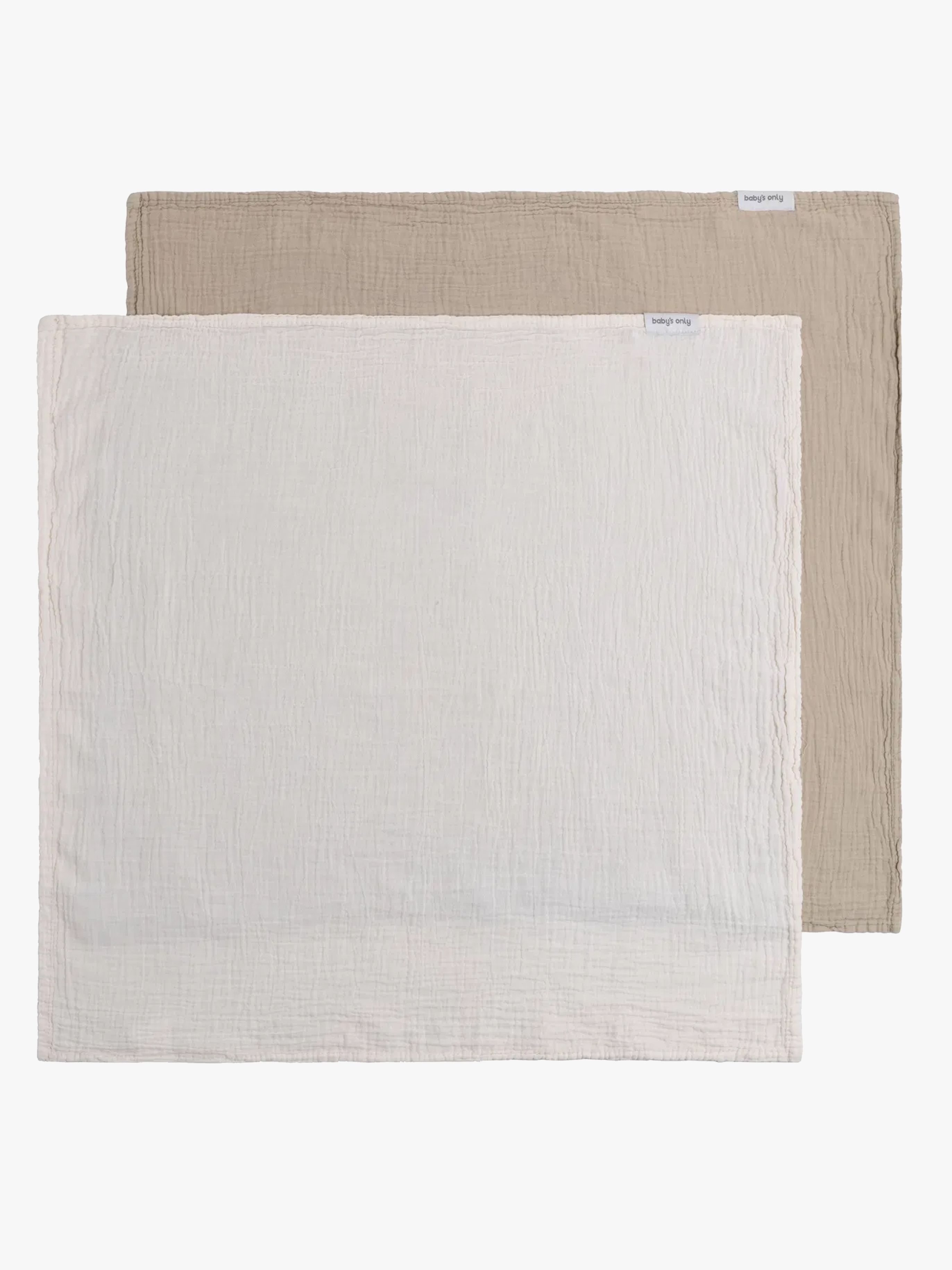 Baby's Only 65x65 cm Musselintuch 2er-Pack, Tender Beige