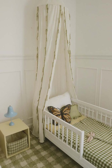 LorenaCanals Waschbar Vichy Teppich 90x120 cm, Matcha