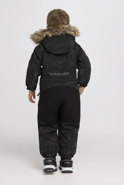Nordbjørn Frej Reflektierender Schneeanzug, Camo Dots Black