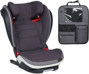 BeSafe iZi Flex S FIX Kindersitz inkl. Deluxe Trittschutz, Metallic Mélange