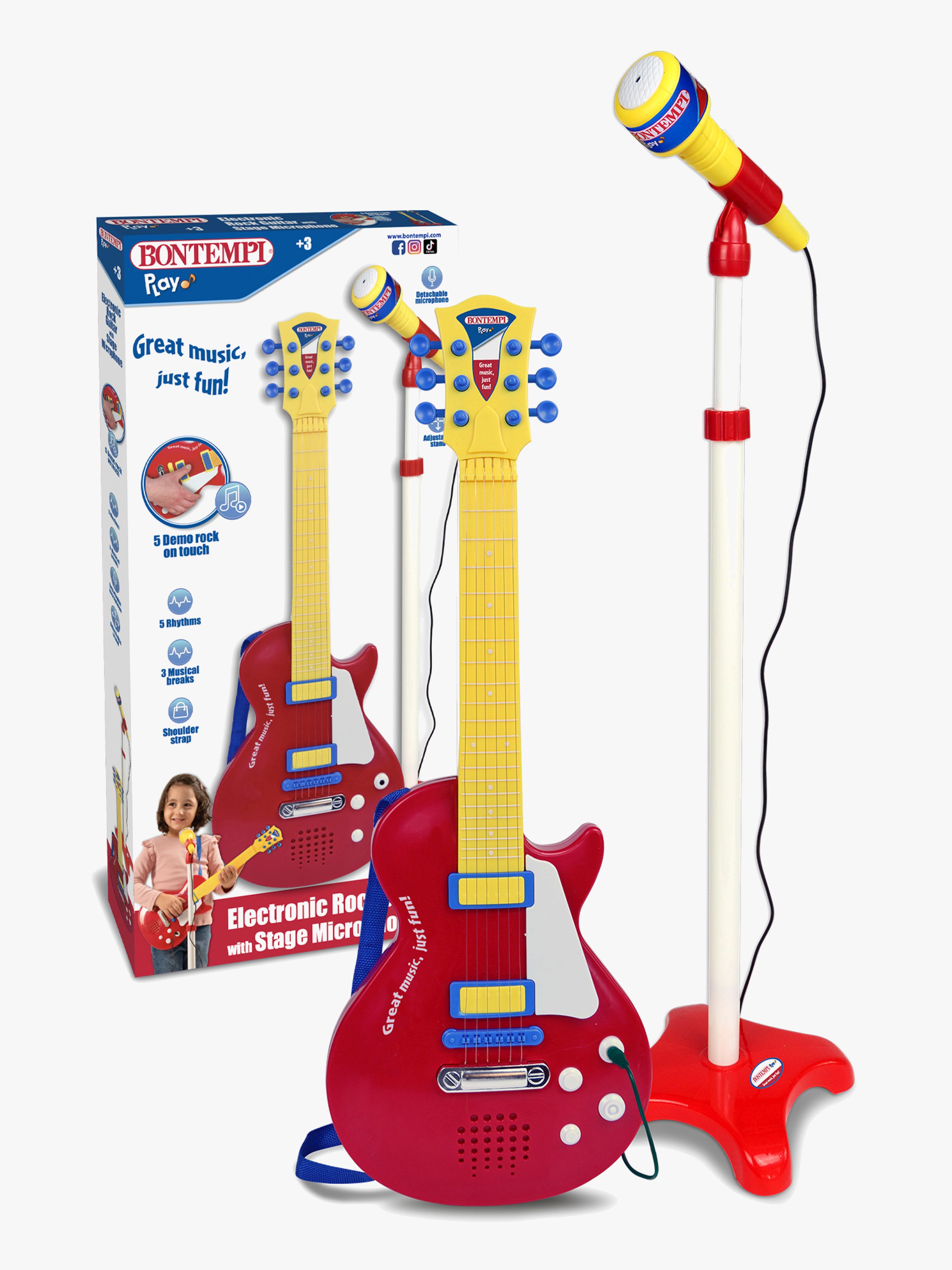 Bontempi Gitarre mit Mikrofon Rock