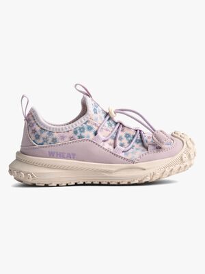 Wheat Billie Sneaker, Powder/Blue Flowers