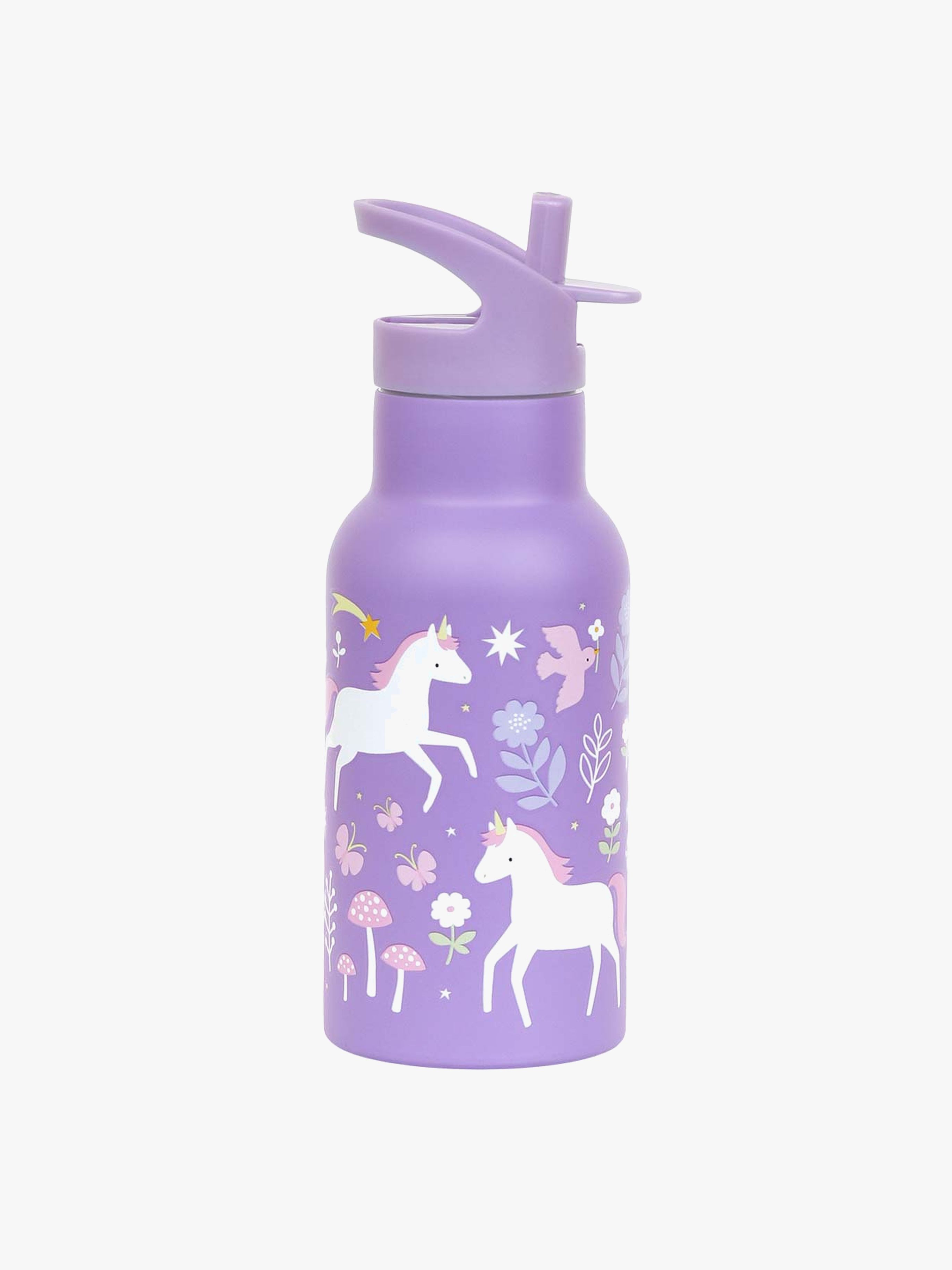 A Little Lovely Company Edelstahl-Trinkflasche, Unicorn Dreams