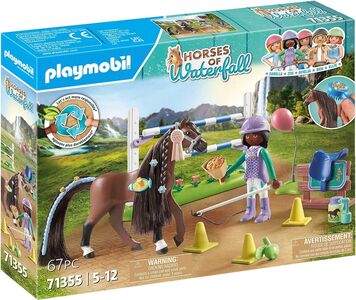 Playmobil 71355 Horses of Waterfall Baukasten Zoe & Blaze mit Turnierparcours