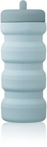 Liewood Wilson Faltbare Wasserflasche 450 ml Silikon, Sea Blue/Whale Blue