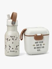 Elodie Brotdose & Flasche, Vanilla White/Dalmatian Dots