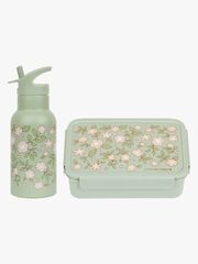 A Little Lovely Company Brotdose & Flasche, Blossoms Sage