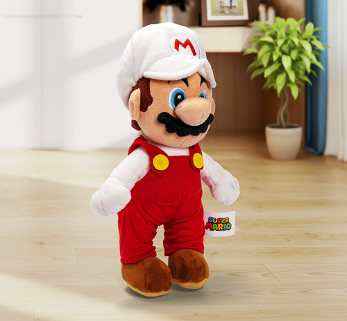 Super Mario Plüschspielzeug Fire Mario 30 cm