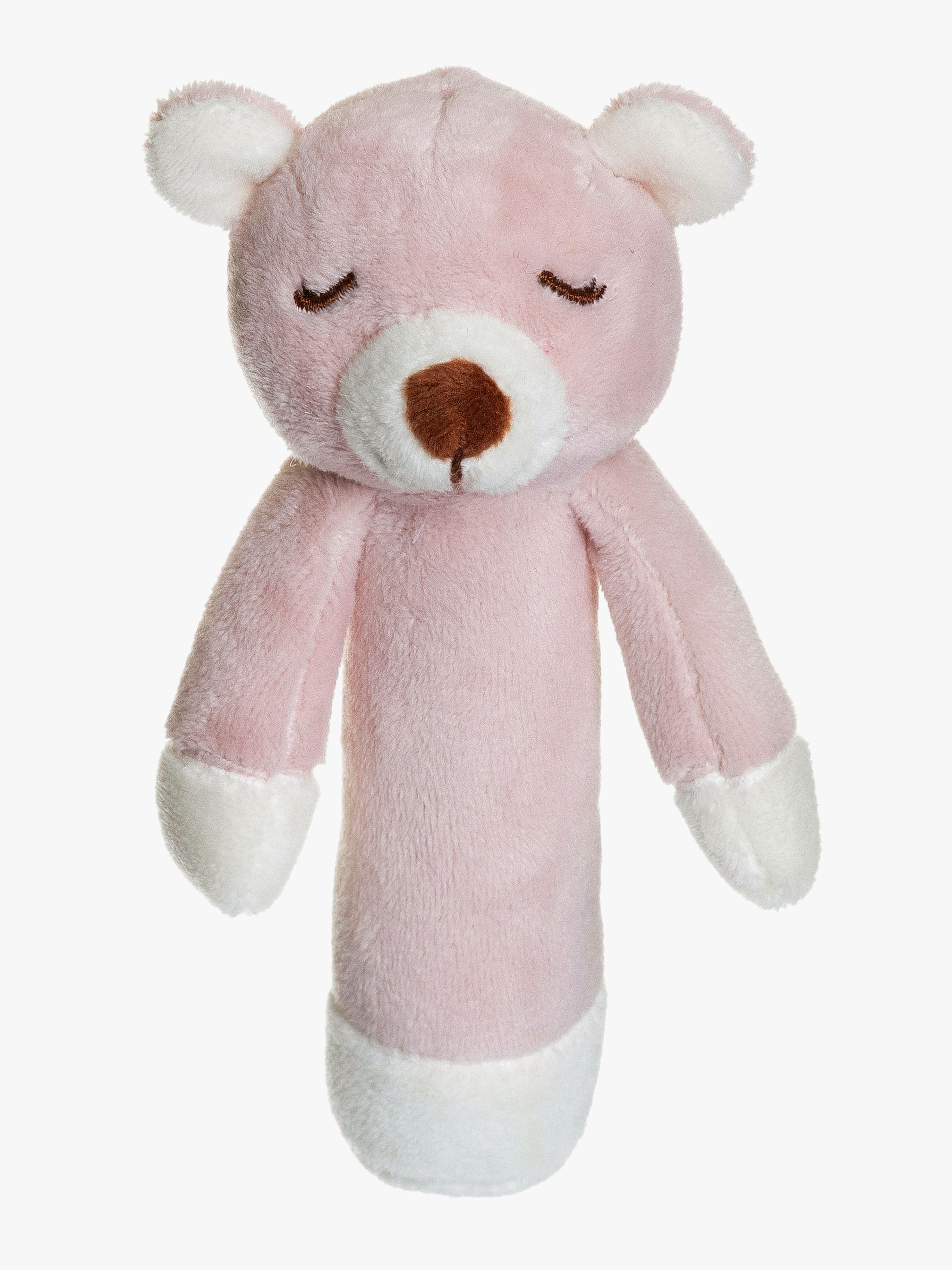 Teddykompaniet Diinglisar  Teddybär Rassel, Mist Pink, Babyspielzeug