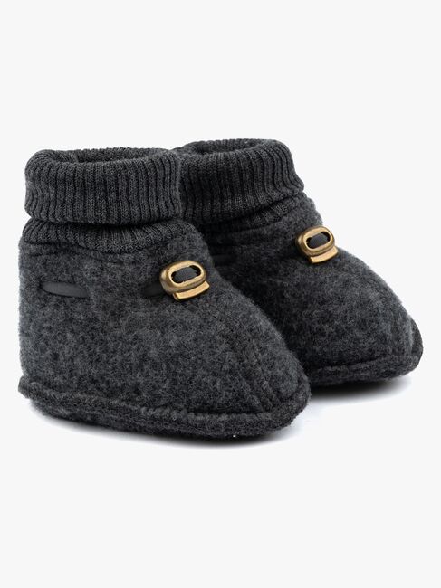 Mikk-Line Überziehschuhe Merinowolle, Anthracite Melange