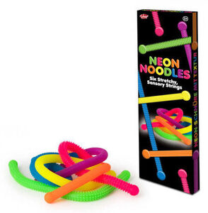 Neon Rainbow Fidget Noodles, 6er-Pack