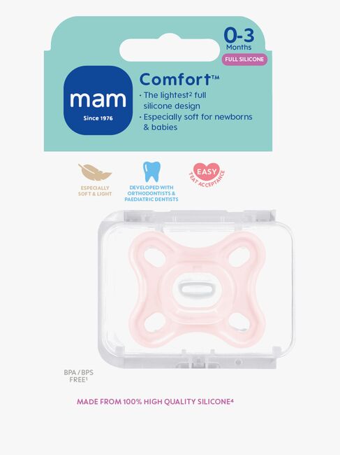 MAM Comfort Newborn Schnuller, Rosa
