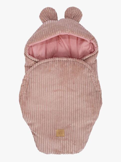 MeowBaby Aesthetic Pucktuch mit Bärenohren, Powder Pink