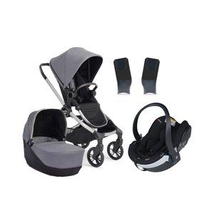 Baby Jogger City Sights Kombikinderwagen inkl. BeSafe iZi Go Modular X2 i-Size Babyschale, Dark Slate