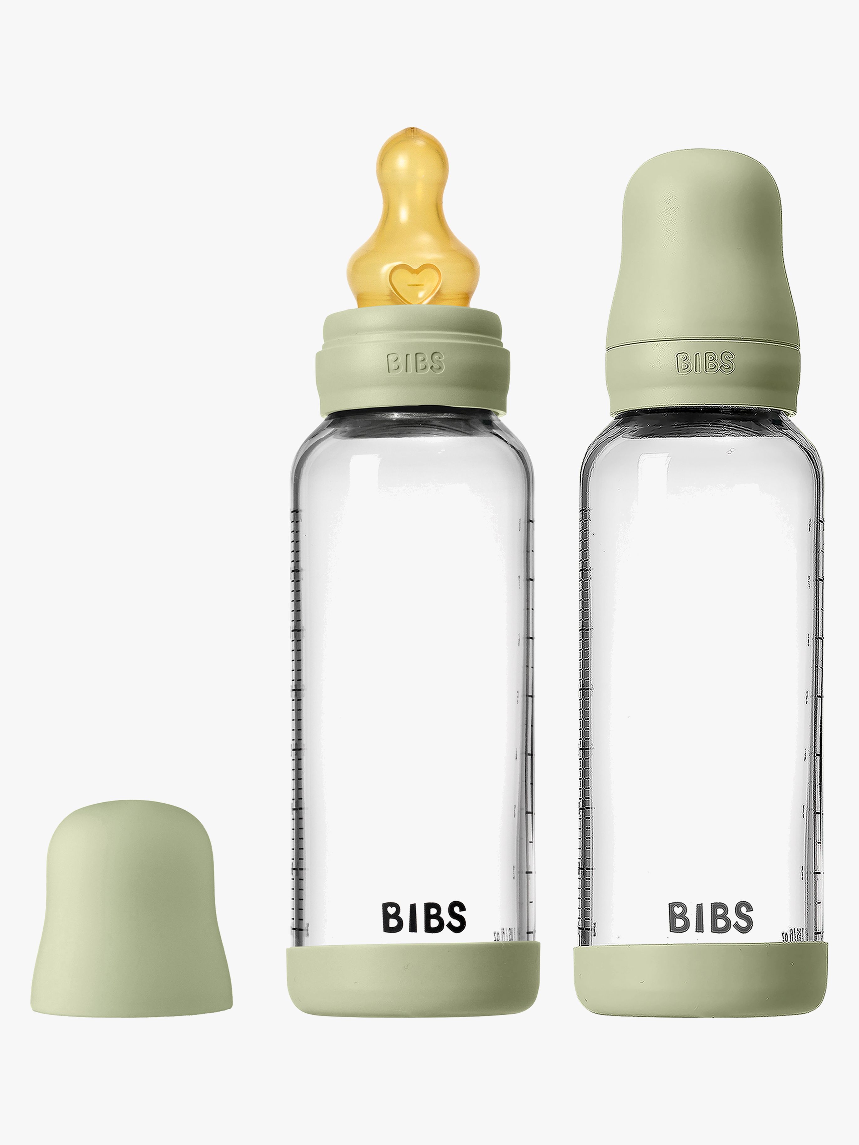 Medium Flow Glas Fläschchen Latex 2er-Pack 240 ml, Sage