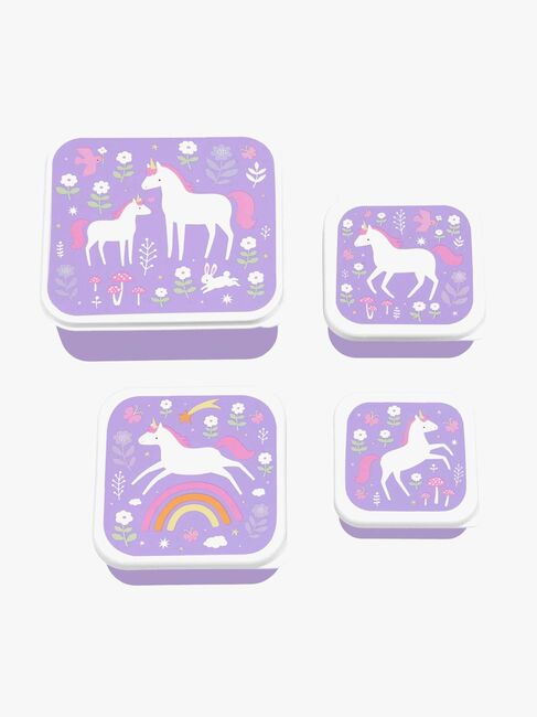 A Little Lovely Company Lunchbox-Set, Unicorn dreams