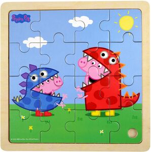 Peppa Wutz Holzpuzzle Dinosaurier 16 Teile
