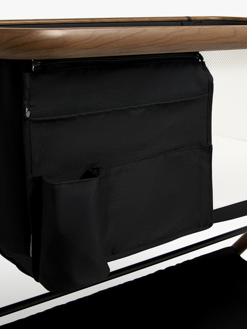 Beemoo CARE Luna Beistellbett, Black/Ebony Oak