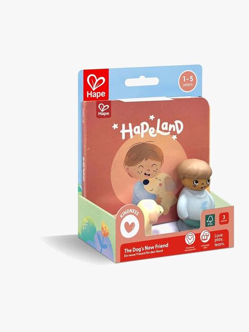 Hape Geschichtenbuch mit Spielset The Dog's New Friend
