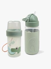 Done By Deer Croco Snackbehälter & Flasche, Green