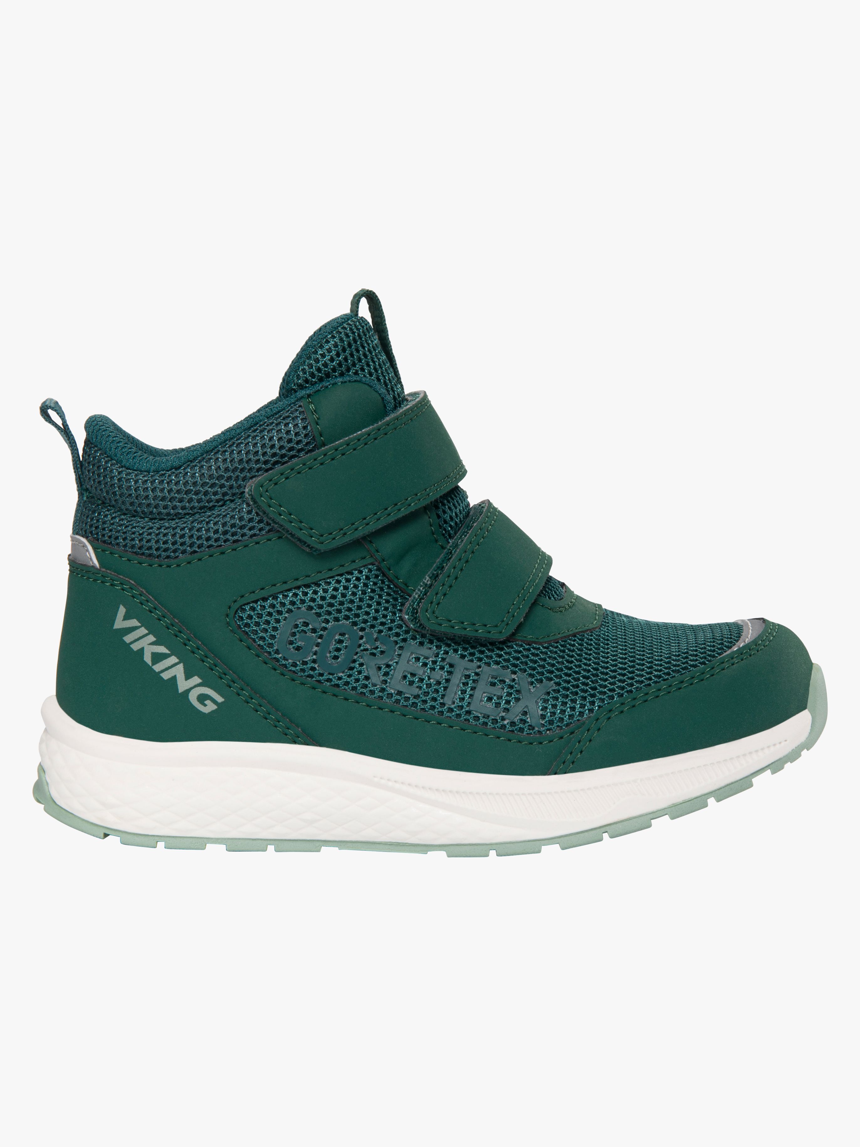 Viking Bouncy Mid 2V GTX Kinder Sneaker, Dark Green, 30, Kinderschuhe