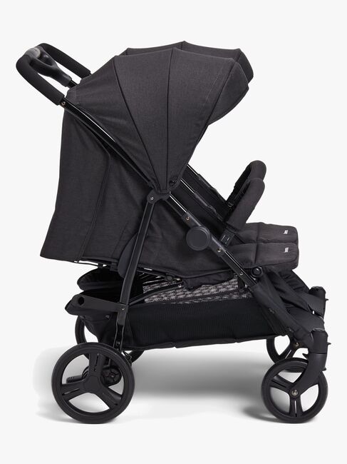 Beemoo Twin Shopper Zwillings- und Geschwisterwagen, Black Mélange