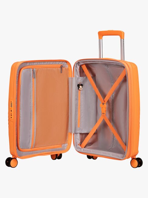 American Tourister Mickey Magic Spinner Koffer 37-44L, Peachy Orange
