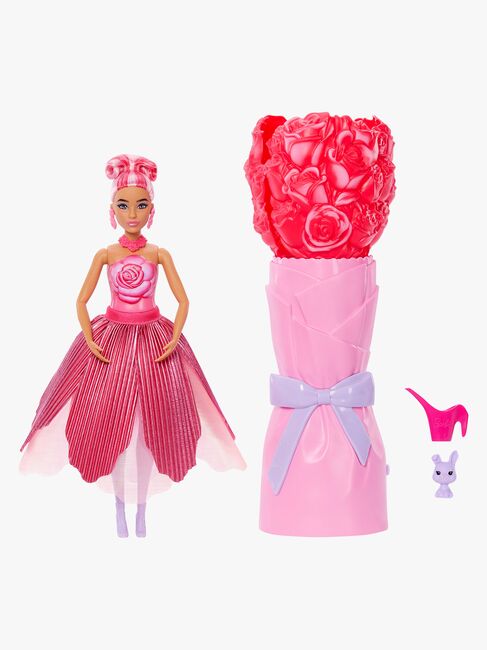 Barbie Petal Pop Flower Surprise Puppe Rose, Rot