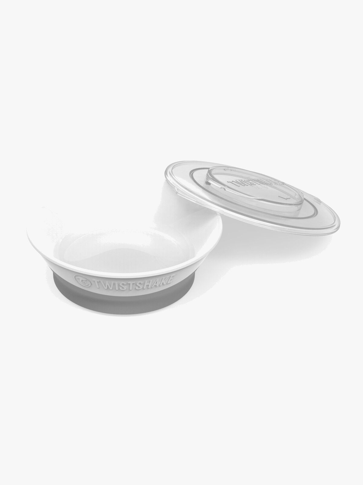 Twistshake Tiefer Teller mit Deckel, Weiß