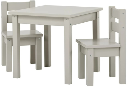  Hoppekids Tisch und Stühle Mads, Dove Grey
