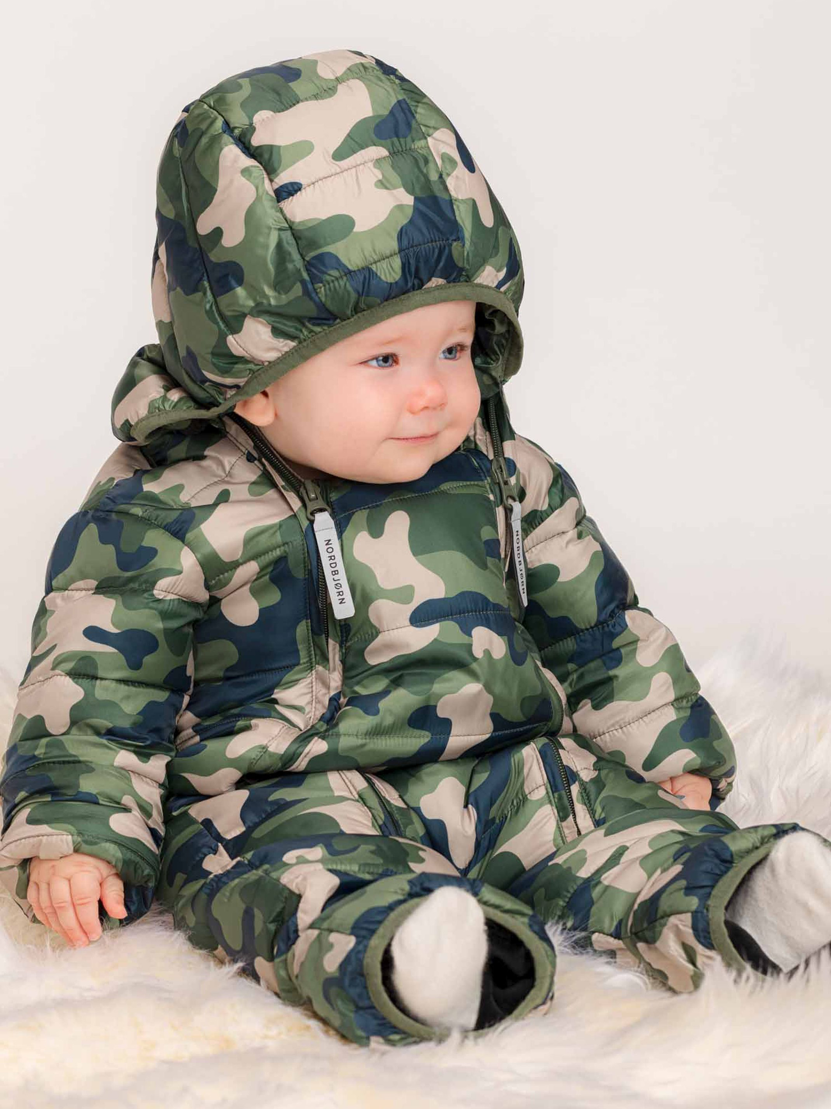 Nordbjørn Pilecub Babyoverall, Camo, 86
