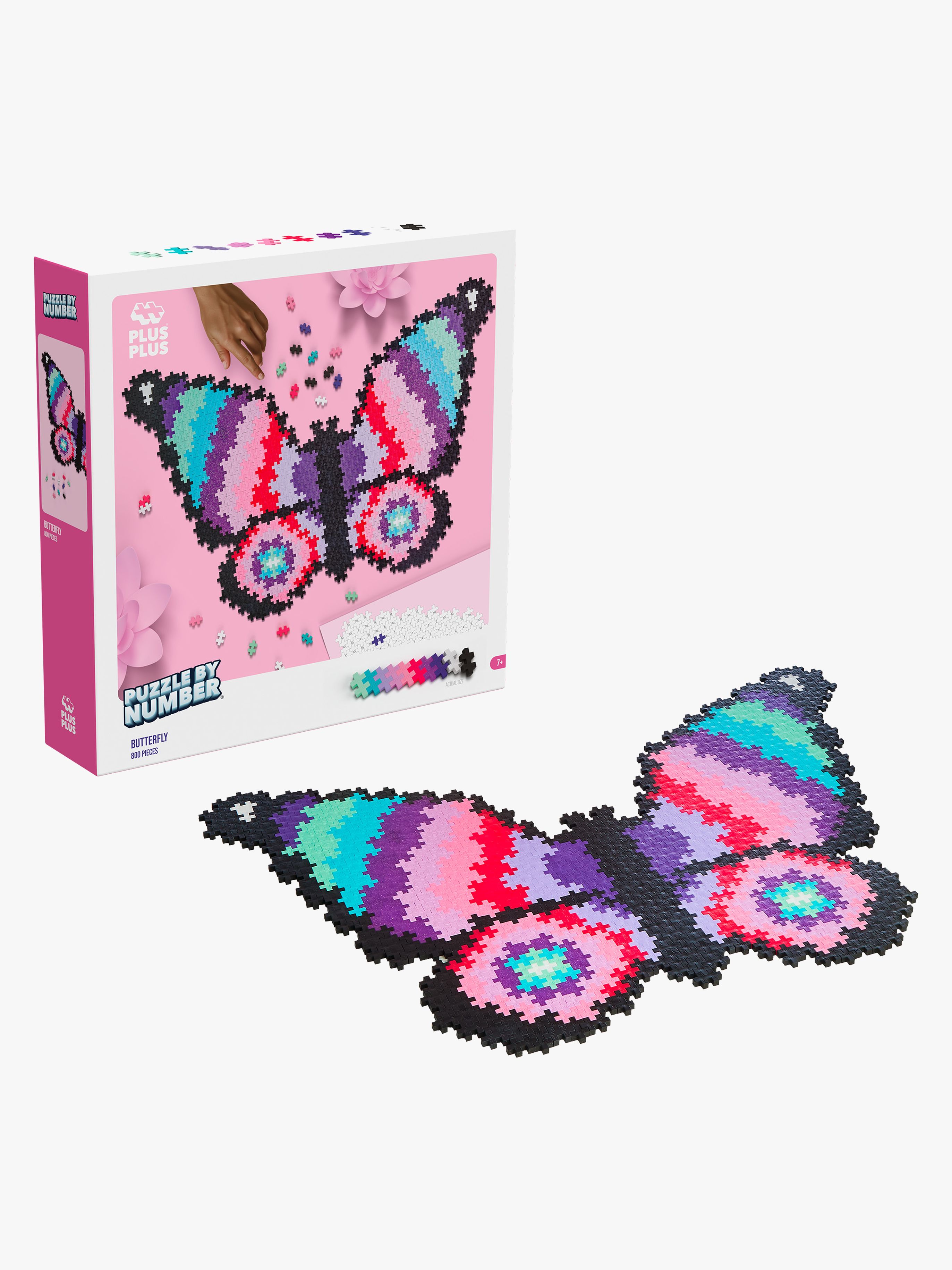 Plus-Plus Puzzle By Number Schmetterling 800 Teile