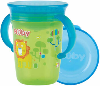 Nûby Trinkglas mit Griff, Grün