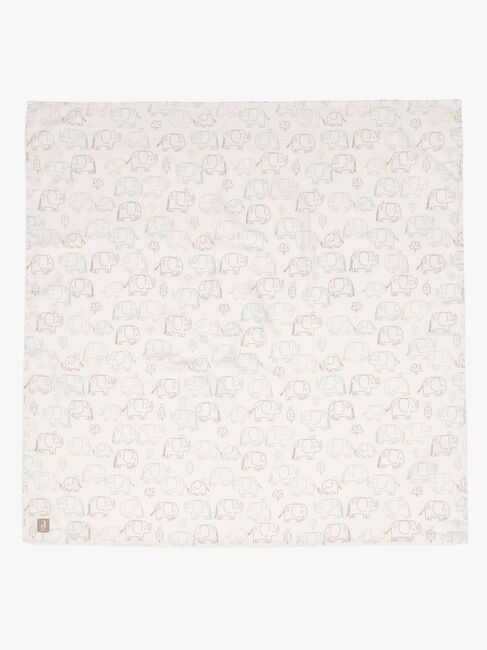Jollein Musselintuch 115x115 cm 2er-Pack, Elephant Tales