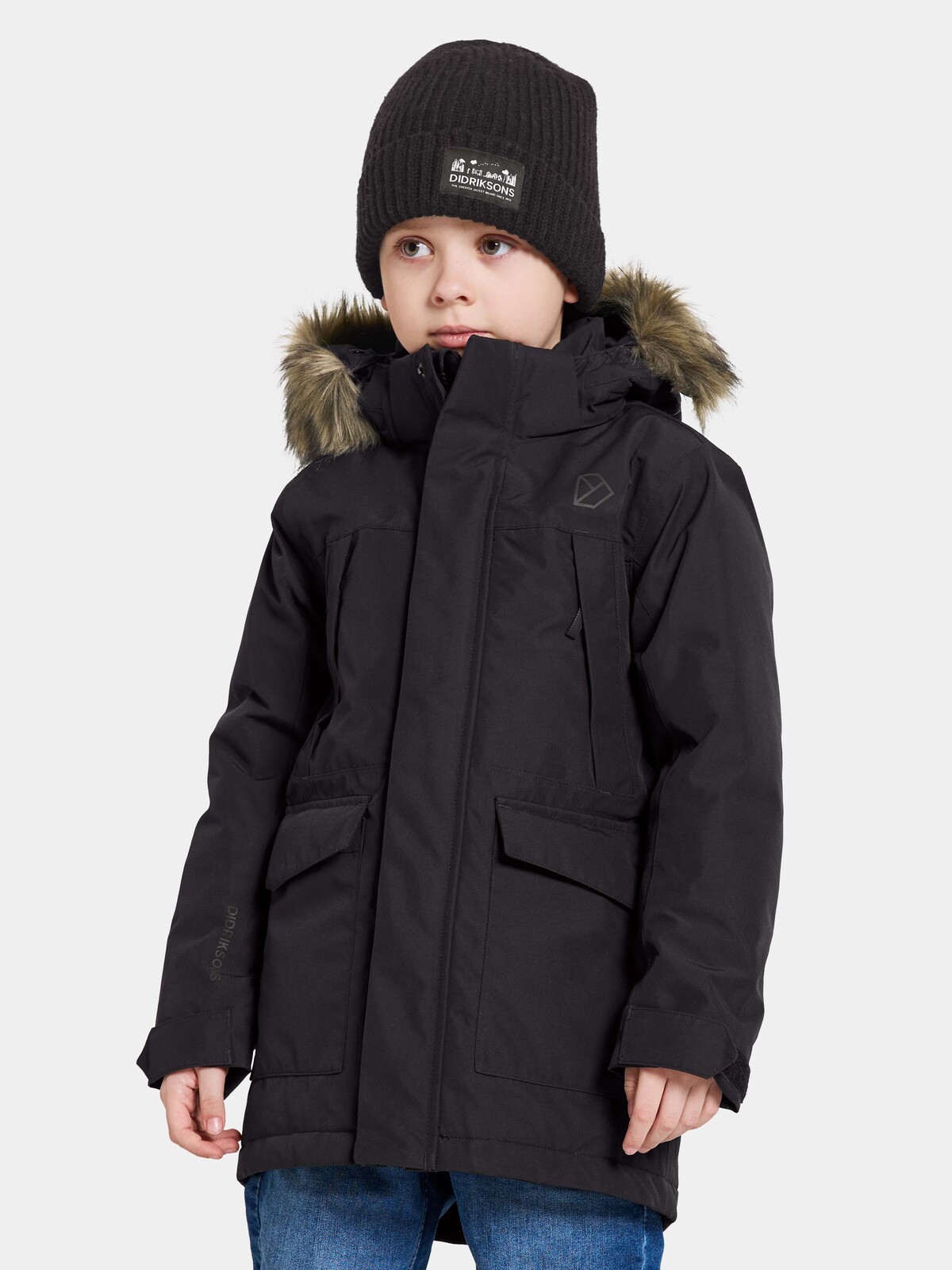 Didriksons Oxid Winterjacke, Schwarz