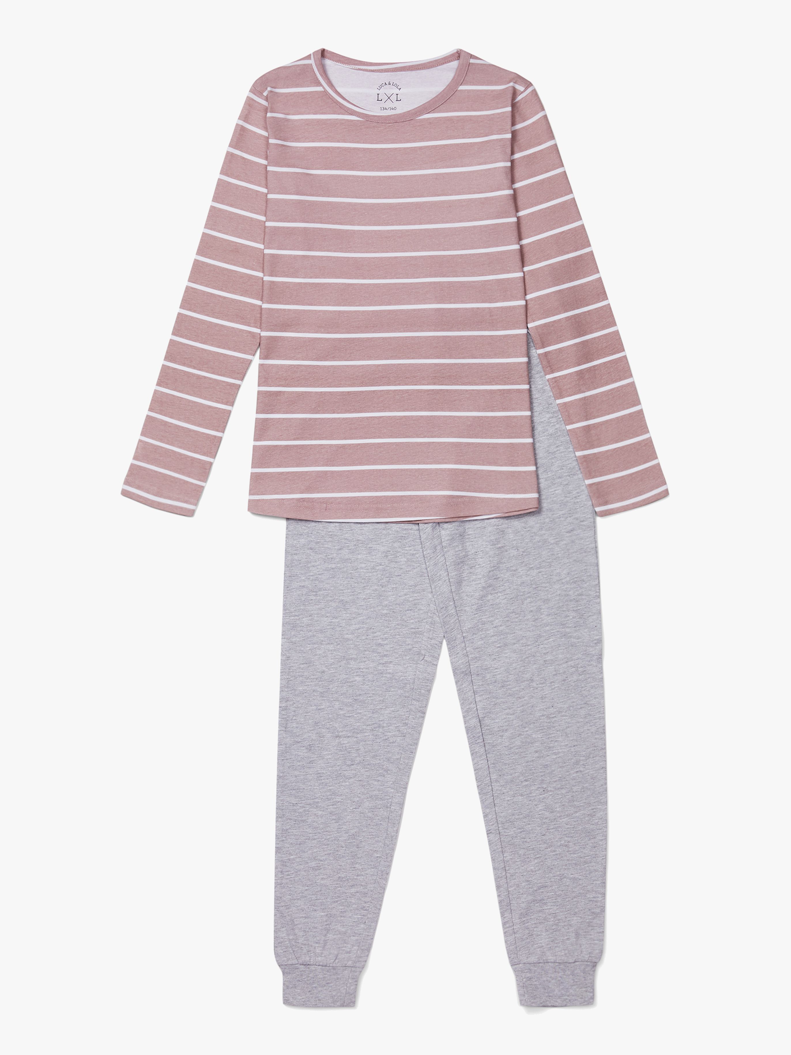 Luca & Lola Emma Schlafanzug, Pink Stripes 134-139