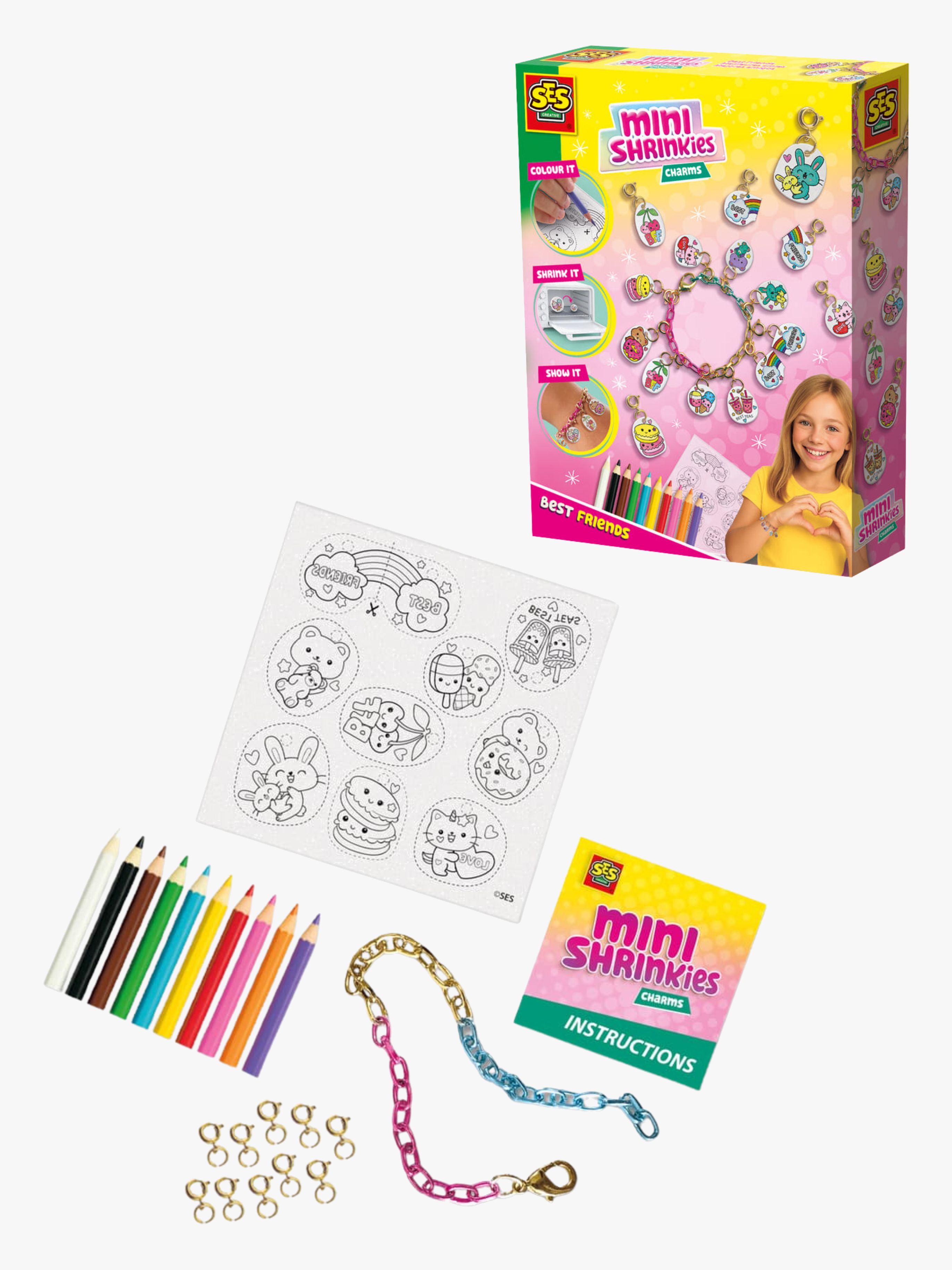 Mini Shrinkies Bastelset Anhänger BFF