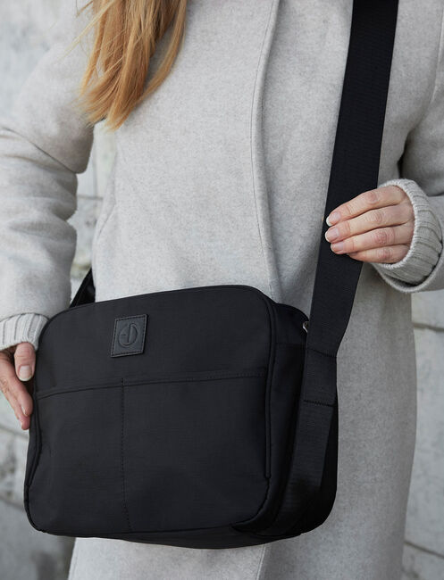 Elodie Cross Body Wickeltasche, Black
