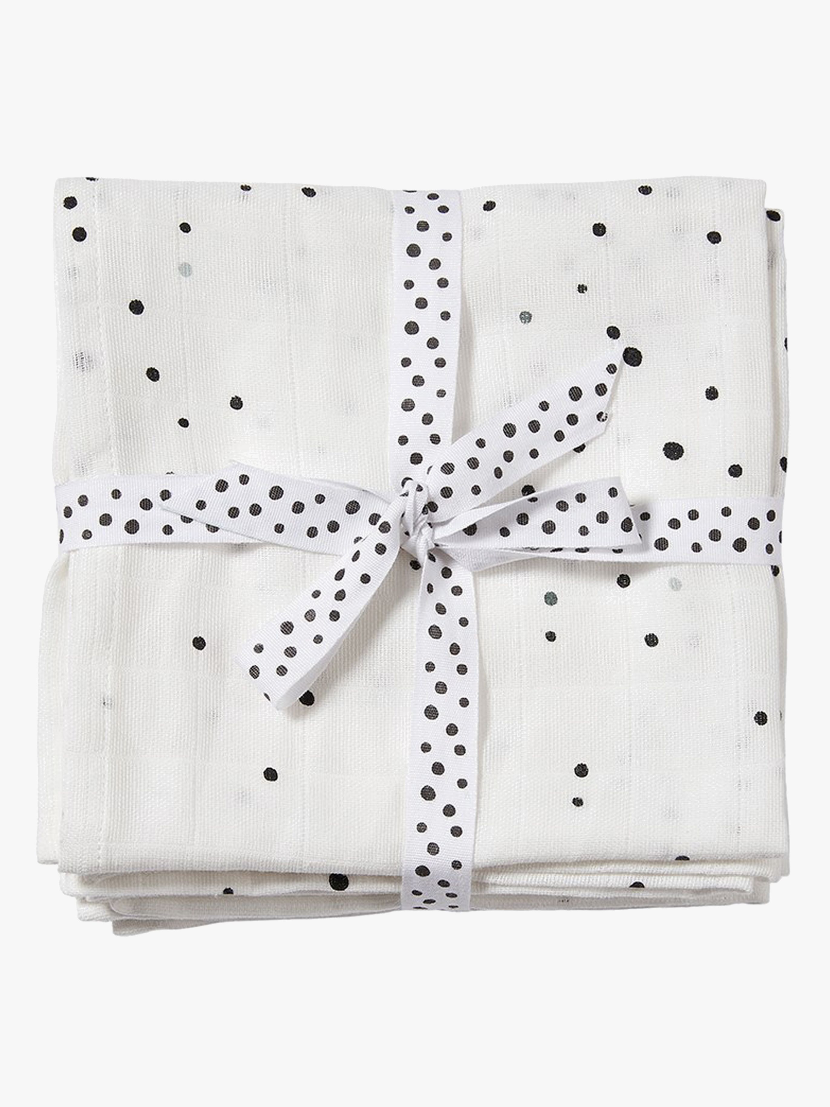 Done By Deer Decke Dreamy Dots 120x120 2er-Pack, White
