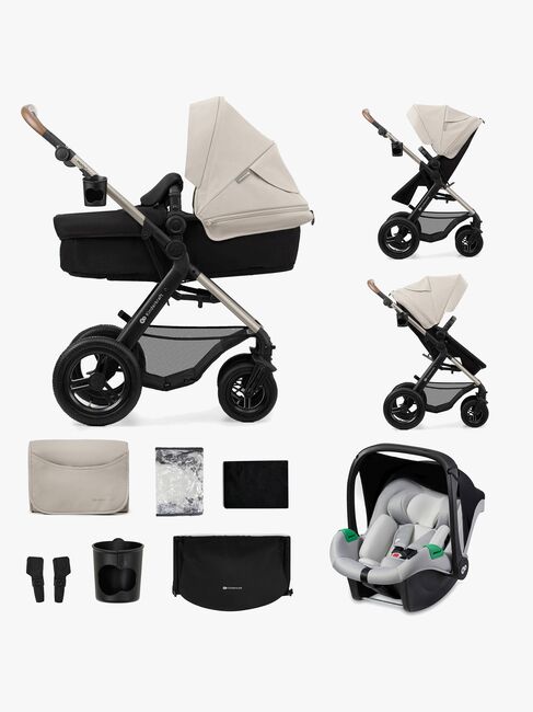Kinderkraft MOOV 2 Air 3-in-1 Kombikinderwagen, Moonlight Grey