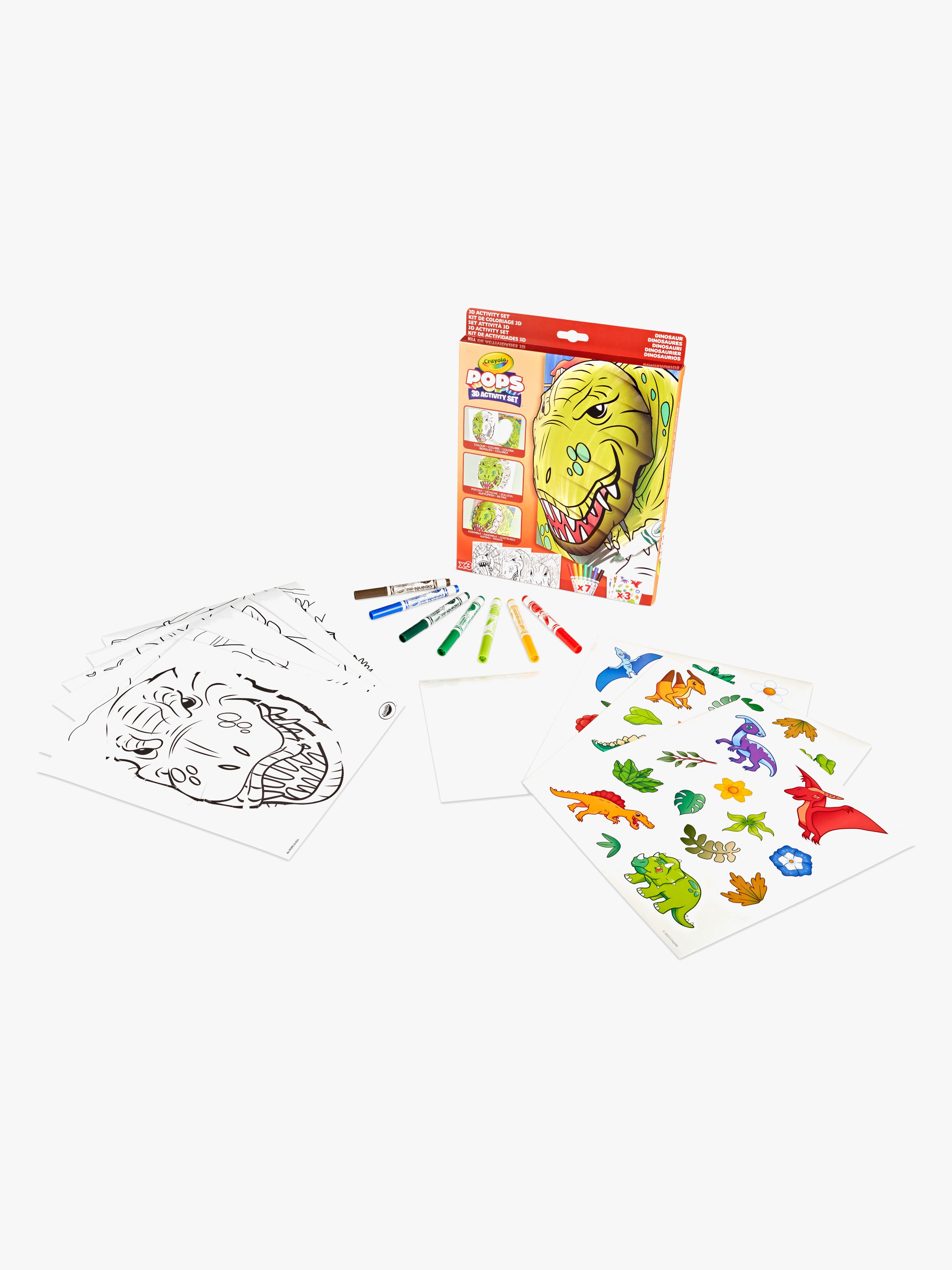 Crayola Pops 3D Skizzenbuch - Dinosaurier