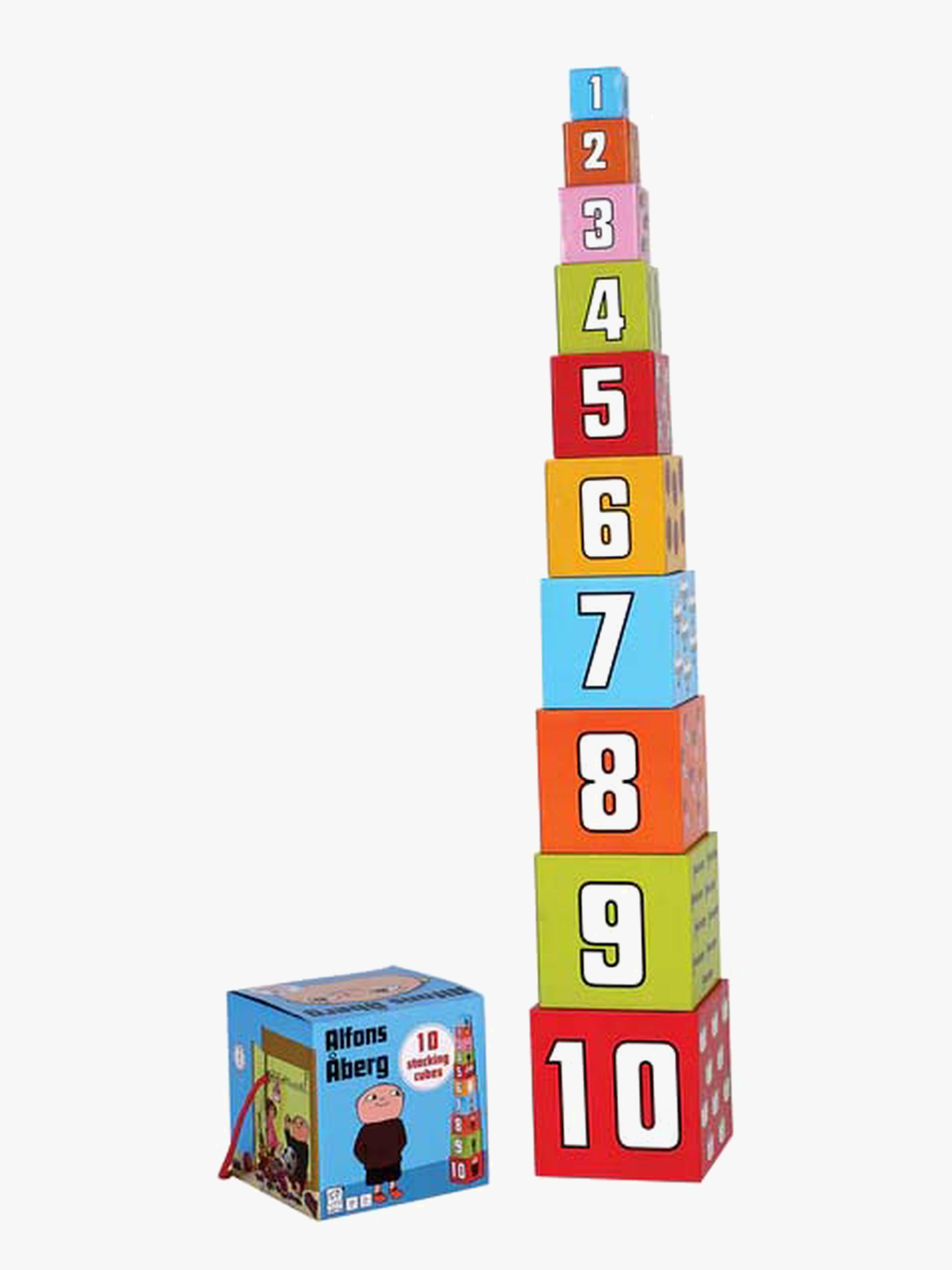 Barbo Toys Willi Wiberg Stapelklötze 10 Teile, Babyspielzeug