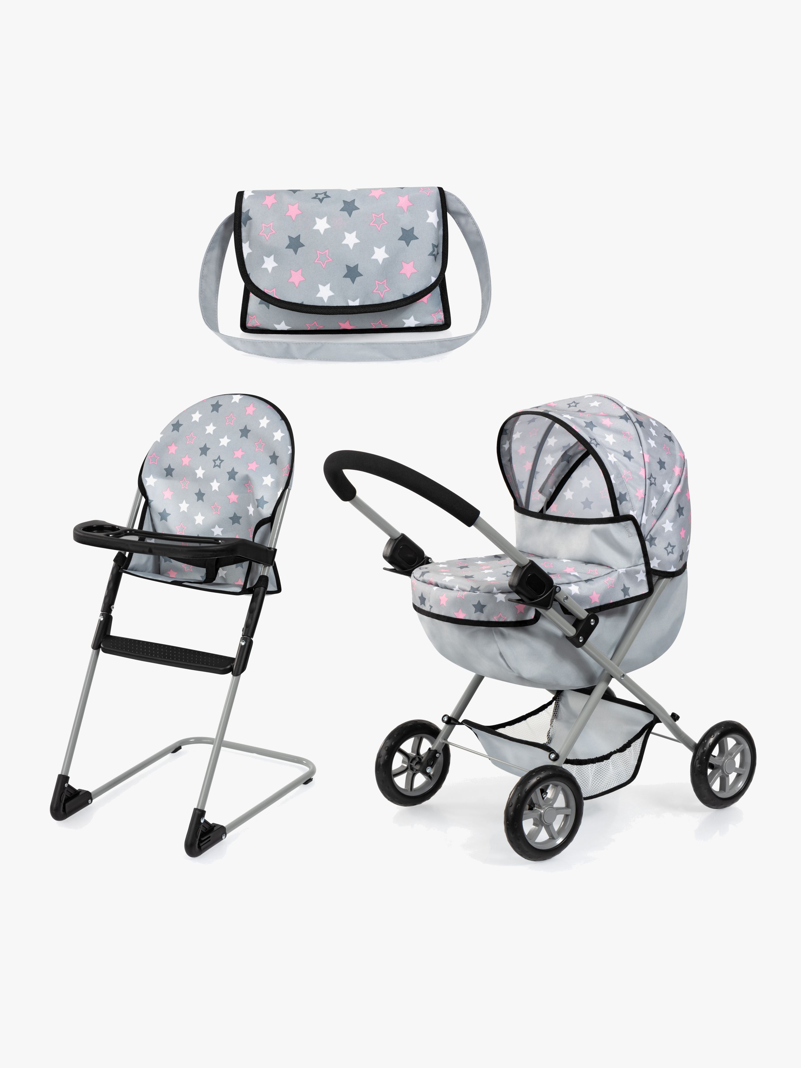 Puppenwagen Cosy Set, Grey