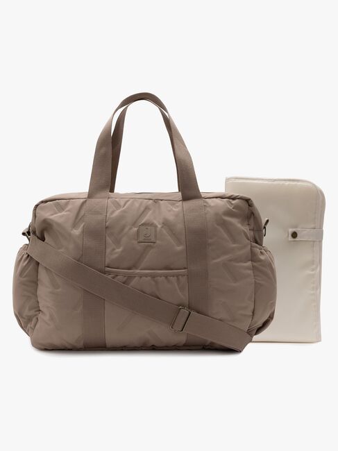 Jollein Embossed Lily Wickeltasche, Milky Coffee