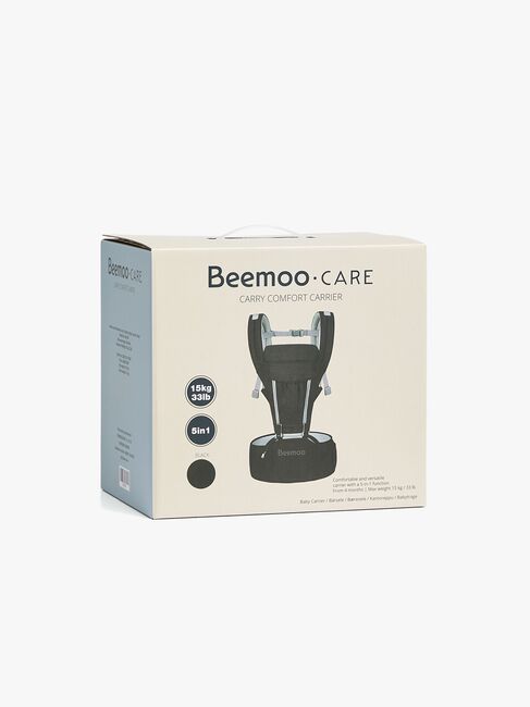 Beemoo CARE Carry Comfort 4-in-1 Babytrage & Hüftsitz, Black
