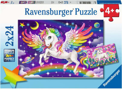 Ravensburger Puzzles Unicorn & Pegasus 2x24 Teile