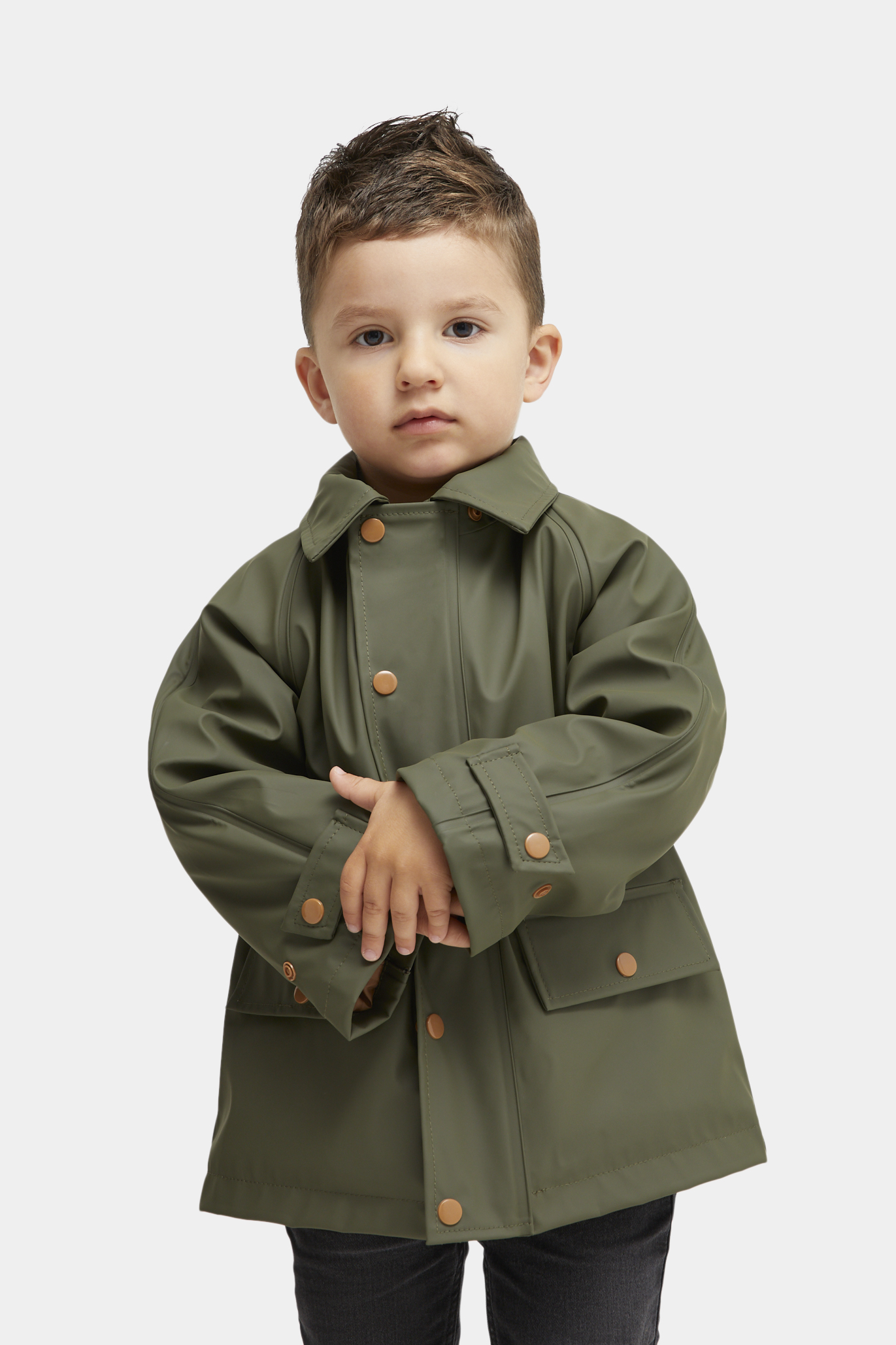 Nordbjörn Viskan Gefütterte Regenjacke, Grün, 98-104