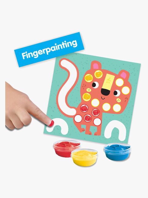 SES Creative 3-in-1 Bastelset Meine Ersten Fingerfarben Ausmalen & Formen
